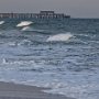 <p align=left>Au loin le quai du Myrtle Beach State park